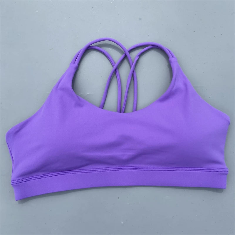 Women Cross Straps Sports Bra