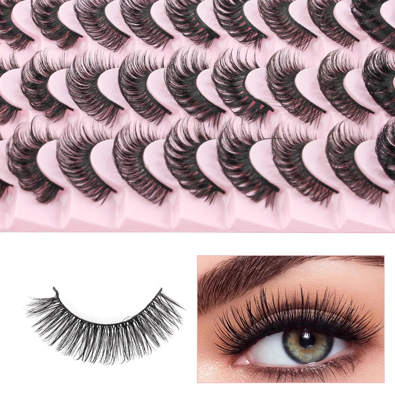 Pairs 3D Eyelashes Natural ThickFalse Eyelashes