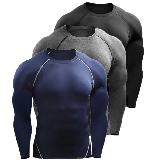 Long Sleeve T Shirt Men Elastic