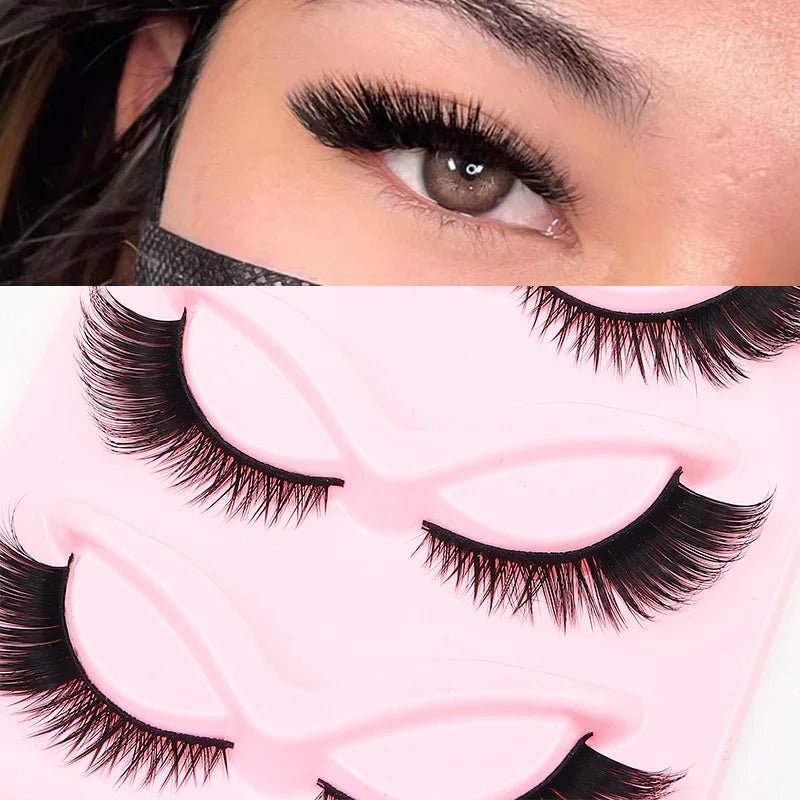 Natural Look Thick Cat's Eye False Eyelashes