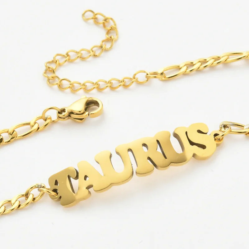 Kozi Trends Charm Stainless Steel Zodiac Bracelet