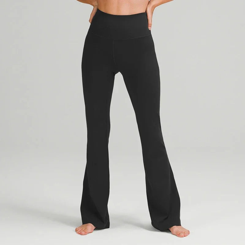 Women High Waist Elasticity Flared Pants